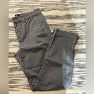 J Crew Grey Hi Rise Girlfriend Chino Size 2